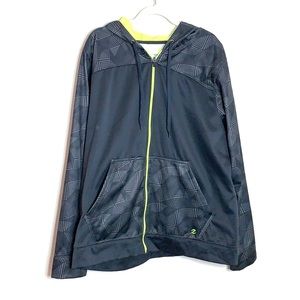 Energy Zone Grey Aztec Full Zip Hooded Jacket